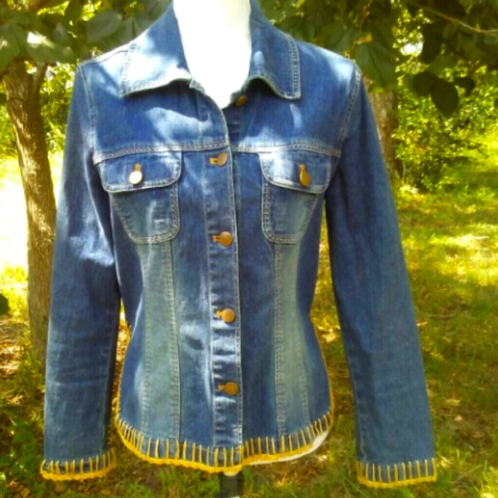 Vintage Blue Jean Jacket Sz Small